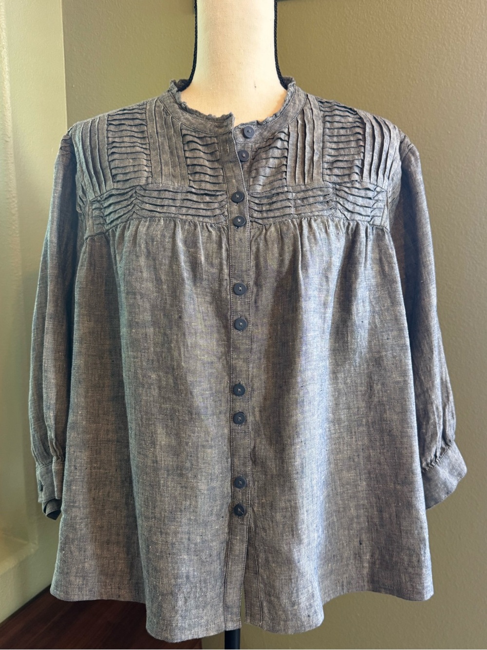 Wrap London 100% Linen Blouse